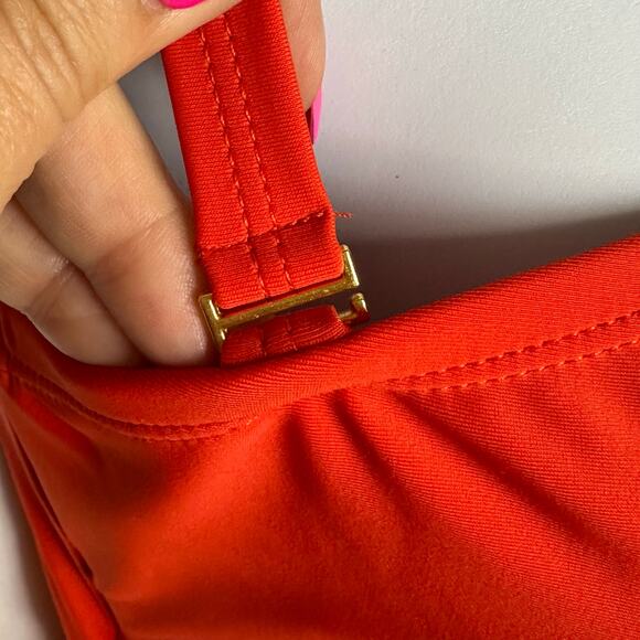 Bleu Rod Beattie One Shoulder Mio Swimsuit Ginger Orange MSRP $119 | Size 8 New - Picture 6 of 15